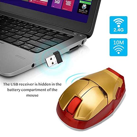 Cool Wireless Mouse 2.4 G Portable Game Optical Mice with USB Receiver ...