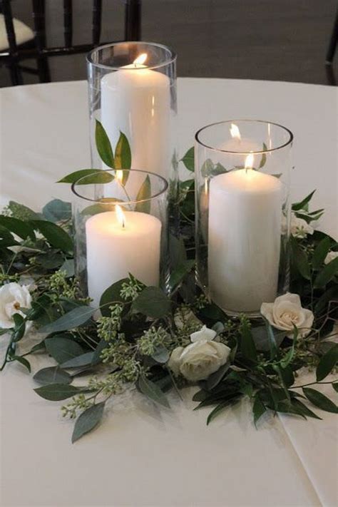 Candles Centerpieces Round Tables At Carol Leist Blog