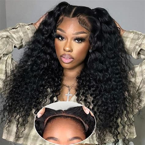 glueless wigs human hair pre plucked pre cut curly