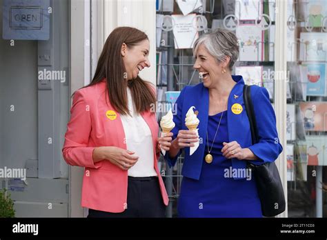 Liberal Democrat Deputy Leader Daisy Cooper During A Visit To High