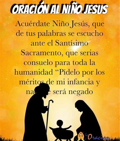 Oración Al Niño Jesús Novena 🙏 La Oracion