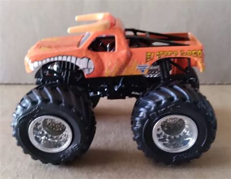 Camion Monstre Moul Sous Pression Hot Wheels Monster Jam Chelle El Toro Loco Orange Eur