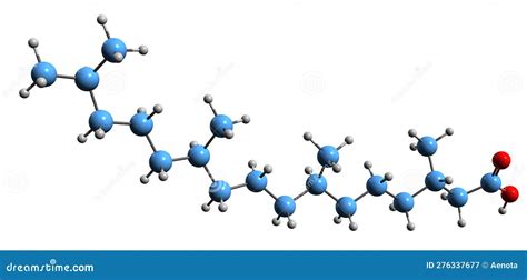 3D Image of Phytanic Acid Skeletal Formula Stock Illustration - Illustration of fatty, retinitis ...