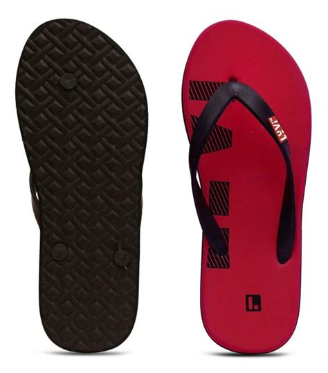 LYVI Red Color Casual Slipper For Men JioMart