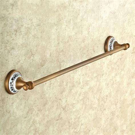 Antique Bronze Towel Bar Single Layer Brushed 60cm Towel Holder Towel ...