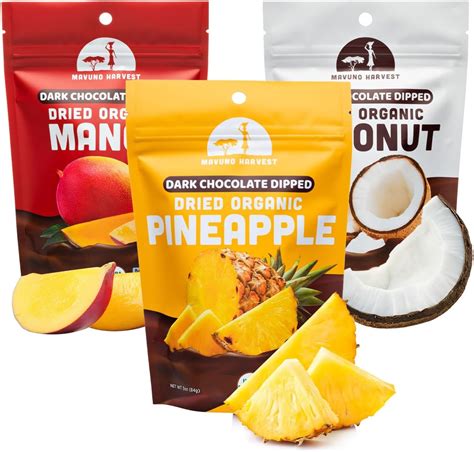 Mavuno Harvest Organic Chocolate Covered Fruit Variety Pack