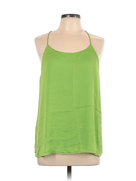 Naked Zebra Green Sleeveless Blouse Size L Off ThredUp