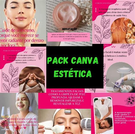 Pack Canva Estética Andreia da costa Hotmart