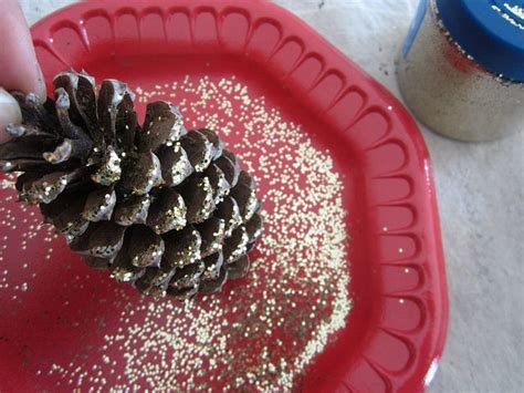 How To Make Glitter Pine Cones Decor Adventures Pine Cone