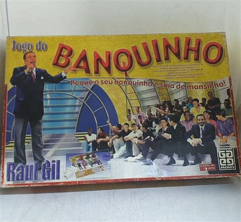 Jogo Do Banquinho Raul Gil Completo Na Caixa Produto Vintage E Retro