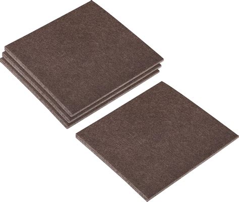 Uxcell Felt Furniture Pads 4 Inch X 4 Inch Self Adhesive Cuttable Anti