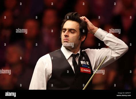 Ronnie Osullivan Reacts Dafabet Masters Alexandra Palace Hi Res Stock