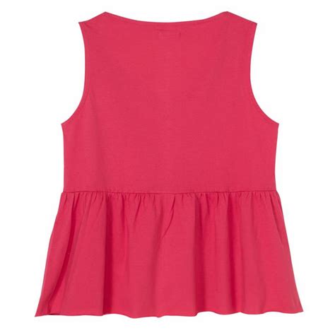 Remera Mujer Con Volado y Botones Fucsia Talle 42 La Anónima Online