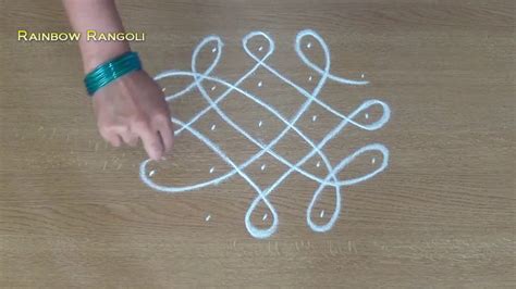 Simple Chikku Kolam Designs With Border Melika Muggulu Designs With