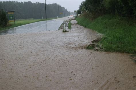 Fotos Überflutete Straßen in Mühldorf