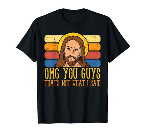 Jesus Thats Not What Said Religious God Christian Men Women Vintage Casual Men T Shirt