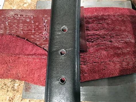 how to add holes to a belt