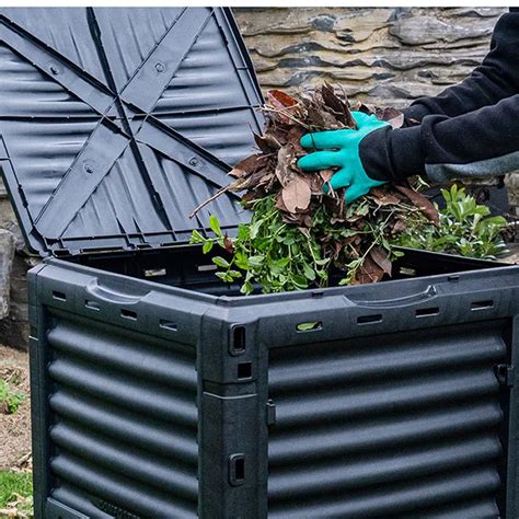 300L Compost Bin Garden Courtyard Compost box Leaves Organic Fertilize ...