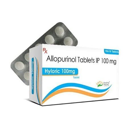 Allopurinol Ip 100mg 10x10 Tablet In A Pack Medicine Raw Materials At