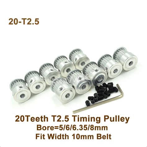 Powge Teeth T Timing Pulley Bore Mm For Width Mm T