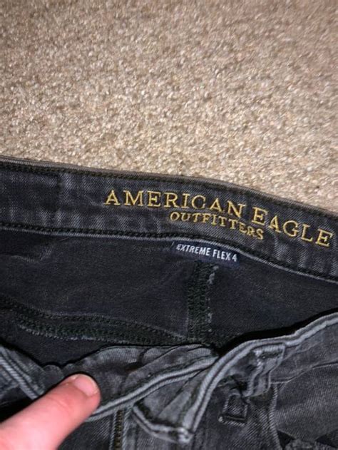 American Eagle Outfitters Ae Extreme Flex Black Jeans Grailed