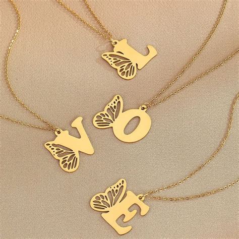 Weimanjingdian Brand New Arrival Gold Color Plated Initial Letters And