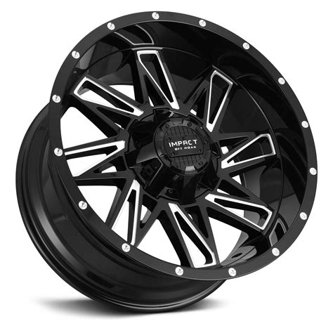 IMPACT OFF-ROAD® 814 Wheels - Gloss Black with Milled Accents Rims