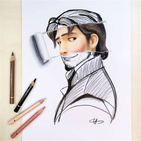 Flynn Drawing By Doughtycreartive Instagram Tangled Disney Art