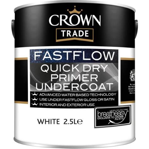 Crown Trade Fastflow Quick Dry Primer Undercoat White