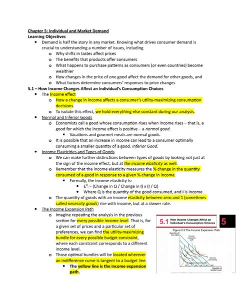 Microeconomics, First Edition (Goolsbee) Chapter 5 - Chapter 5: Individual and Market Demand ...