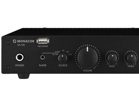 Kompaktowy Wzmacniacz Stereo Hi Fi 2x25W Monacor SA 100 AVstore Pl