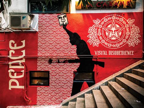 American street artist Shepard Fairey unveils new public murals