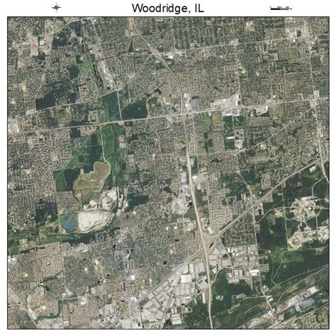 Aerial Photography Map of Woodridge, IL Illinois