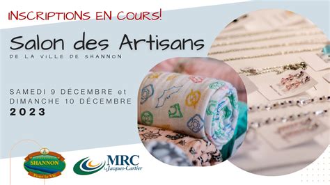 INSCRIPTION SALON DES ARTISANS ÉDITION DÉCEMBRE 2023 Shannon