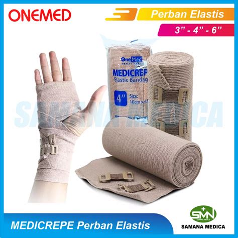 Jual Elastic Bandage Medicrepe Onemed Perban Elastis Verbant Cokelat