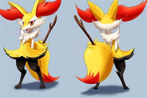 Braixen Front Back Practice By Eryz Defin On Deviantart