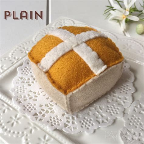 Felt Hot Cross Buns Easter Buns Chocolate Buns Easter Play Etsy