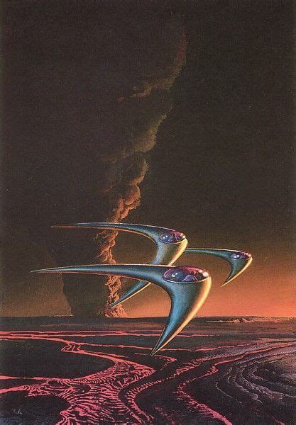 Bruce Pennington Big Sun Of Mercury Science Fiction Illustration