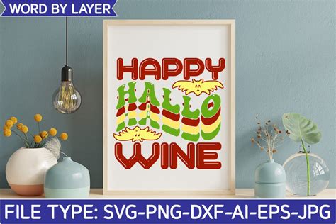 Happy Hallo Wine Svg Graphic By Anjel Resmi Creative Fabrica