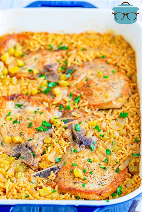 Baked Pork Chops And Rice The Country Cook