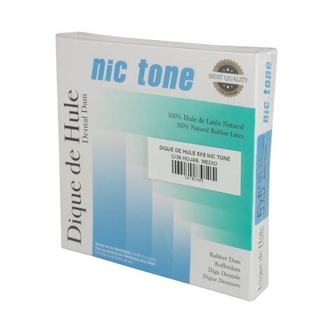 Dique De Hule 5x5 Nic Tone 36 Hojas