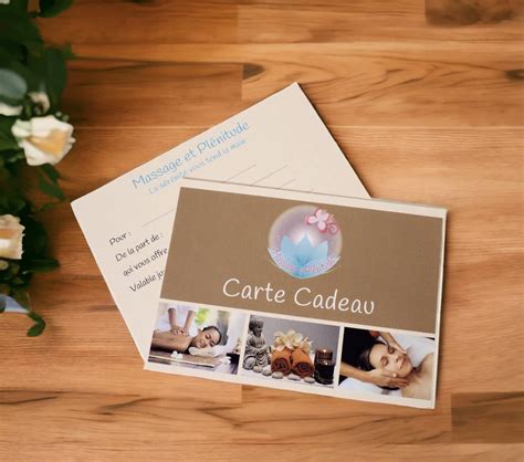 Carte Cadeau Minutes Massage Et Pl Nitude