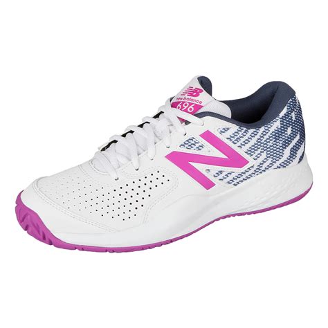 Buy New Balance 696 V3 All Court Shoe Women White, Violet online ...