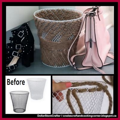 Dollar Store Crafter Turn A Dollar Tree Trash Can Into A BoHo One