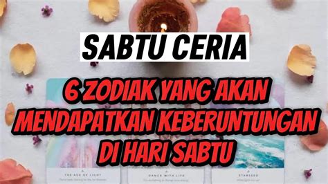 Zodiak Yang Akan Mendapatkan Keberuntungan Di Hari Sabtu Youtube