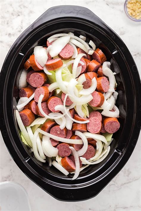 Easy Slow Cooker Kielbasa Cabbage And Potatoes Xoxobella