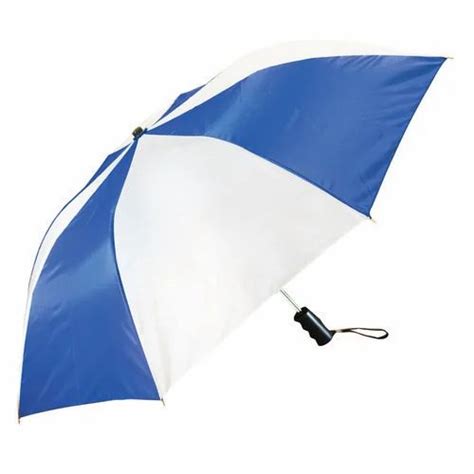 Blue White Plain Promotional Three Fold Umbrellas At Rs 110 In New Delhi