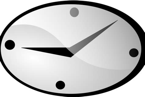 Download Oval Clock Clipart Clipartkey