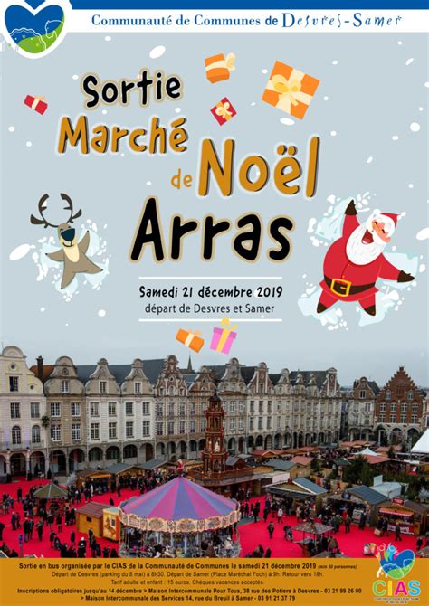 Marché Noël Arras Communauté de Communes de Desvres Samer