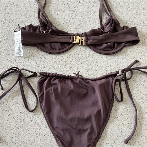 Glassons Brown Bikini Au Worn A Few Times In Depop